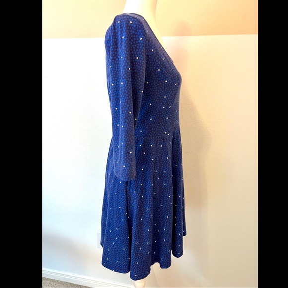 LC Lauren Conrad Dress, blue hearts, skater, Medium - Picture 5 of 6